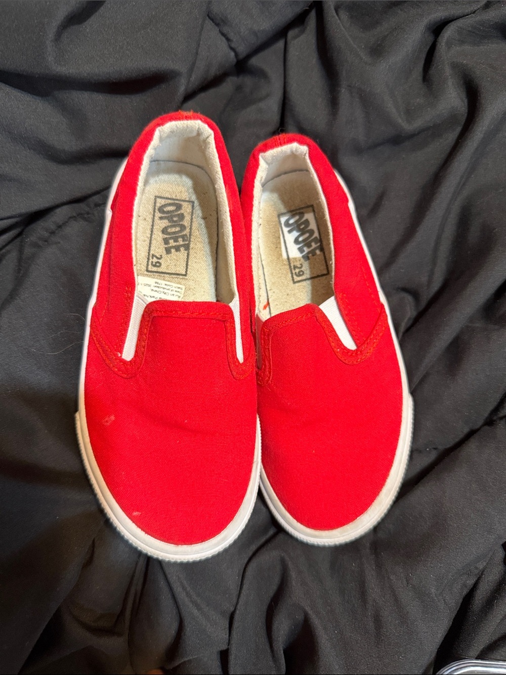 DOPE Kids Red Slip-On Canvas Sneakers